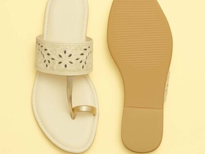 kolhapuri white and golde